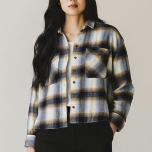 Madewell Multicolor Cotton Plaid Shirt Size Small